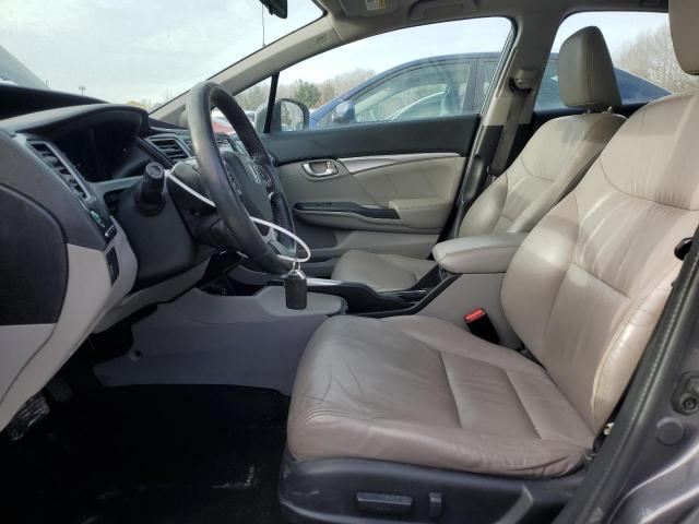 19XFB2F94FE061194 - 2015 HONDA CIVIC EXL GRAY photo 7