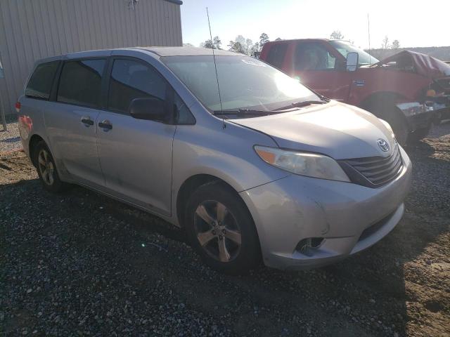 5TDKA3DC7BS008656 - 2011 TOYOTA SIENNA BASE SILVER photo 4