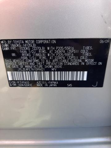 JTLZE4FE7A1099421 - 2010 TOYOTA SCION XB SILVER photo 13