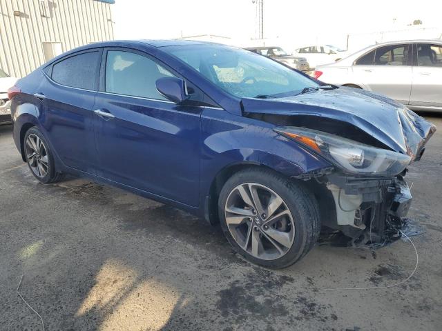 5NPDH4AE4EH539419 - 2014 HYUNDAI ELANTRA SE BLUE photo 4