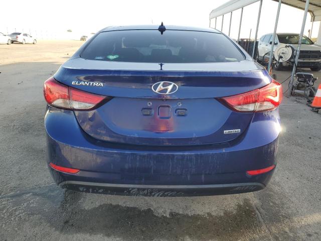 5NPDH4AE4EH539419 - 2014 HYUNDAI ELANTRA SE BLUE photo 6