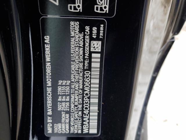 WBAAE4C03PCM06630 - 2023 BMW 840XI BLACK photo 12