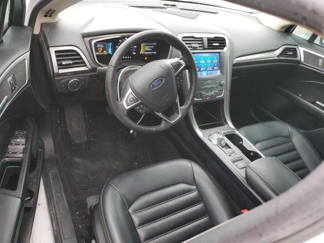 3FA6P0MU0KR185680 - 2019 FORD FUSION SEL WHITE photo 8