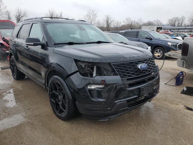 1FM5K8GT9JGA12649 - 2018 FORD EXPLORER SPORT BLACK photo 4