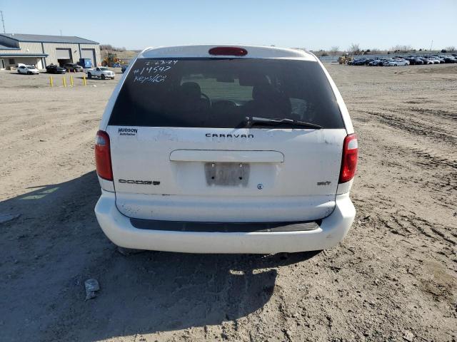 1D4GP45R05B401667 - 2005 DODGE CARAVAN SXT WHITE photo 6