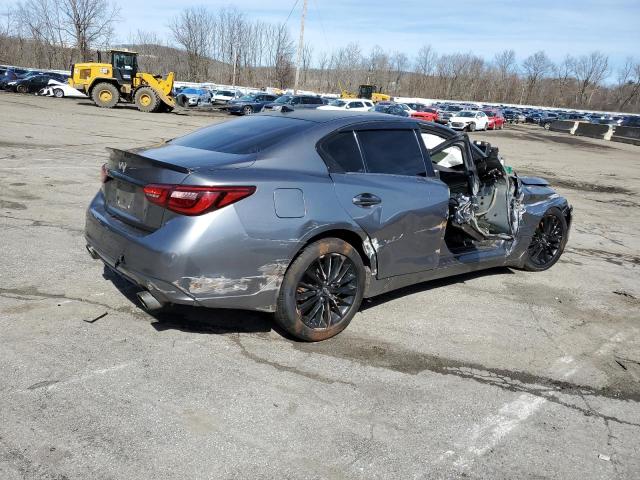 JN1EV7AR5JM442752 - 2018 INFINITI Q50 LUXE GRAY photo 3