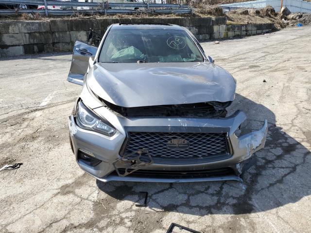 JN1EV7AR5JM442752 - 2018 INFINITI Q50 LUXE GRAY photo 5