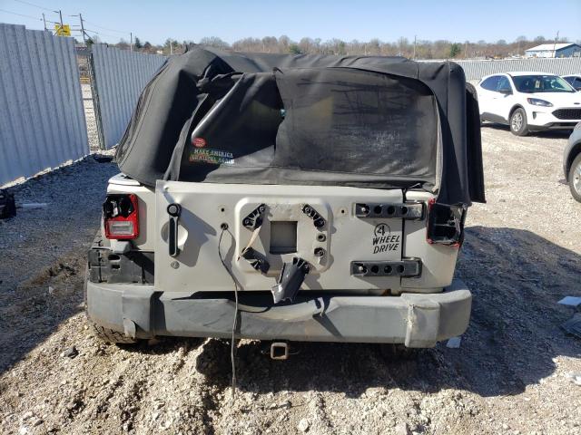 1J4FA24167L110723 - 2007 JEEP WRANGLER X SILVER photo 6