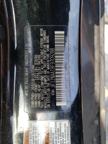 JF1ZNAA18F9709288 - 2015 TOYOTA SCION FR-S შავი ფოტო 12