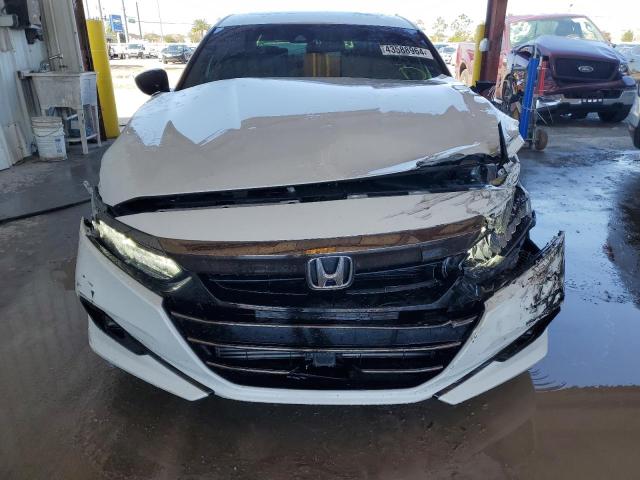 1HGCV2F38MA033745 - 2021 HONDA ACCORD SPORT WHITE photo 5