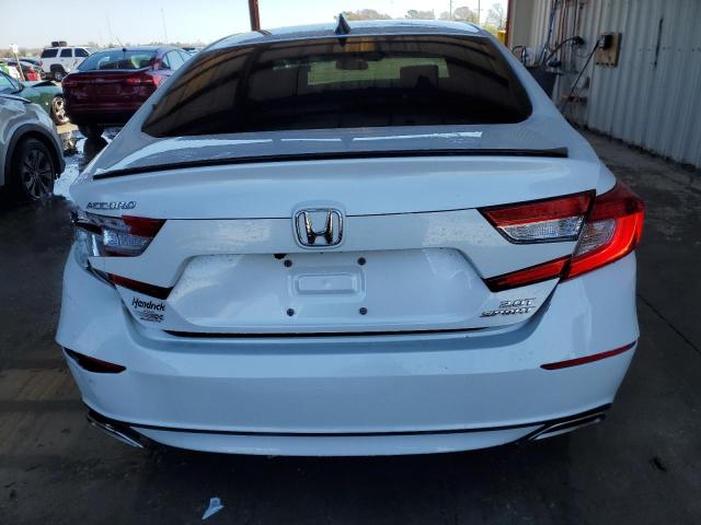 1HGCV2F38MA033745 - 2021 HONDA ACCORD SPORT WHITE photo 6