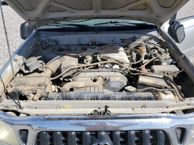 5TEWN72N01Z812431 - 2001 TOYOTA TACOMA XTRACAB SILVER photo 11