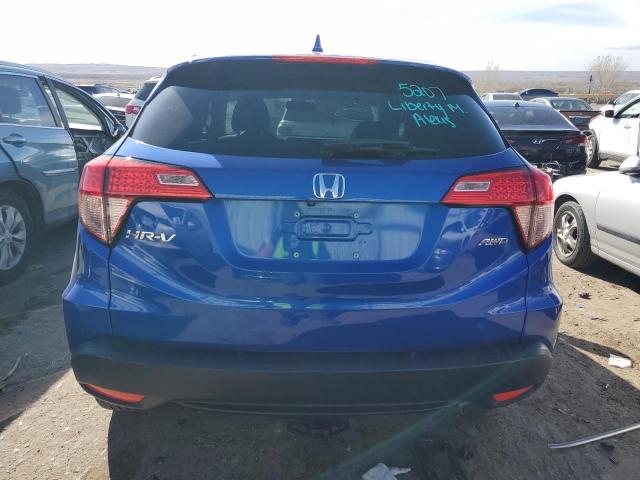 3CZRU6H57JM714876 - 2018 HONDA HR-V EX BLUE photo 6