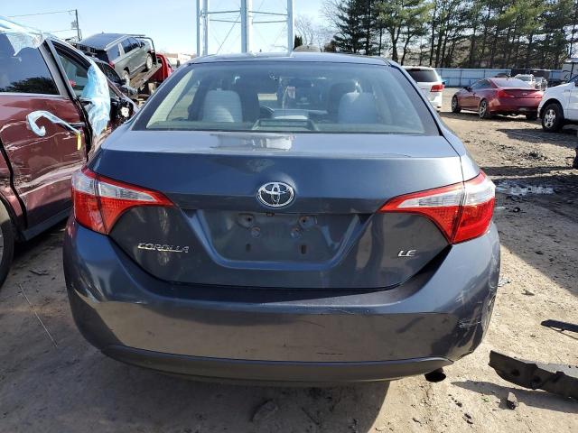 2T1BURHE5EC037558 - 2014 TOYOTA COROLLA L SILVER photo 6