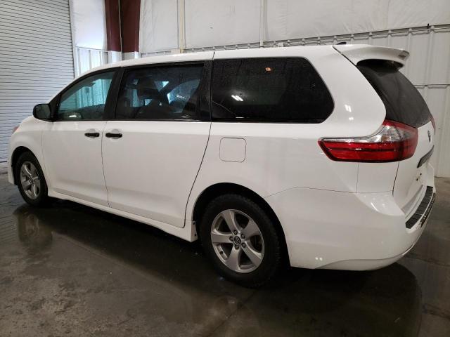 5TDZZ3DC8LS026155 - 2020 TOYOTA SIENNA L WHITE photo 2