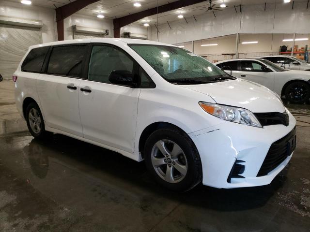 5TDZZ3DC8LS026155 - 2020 TOYOTA SIENNA L WHITE photo 4