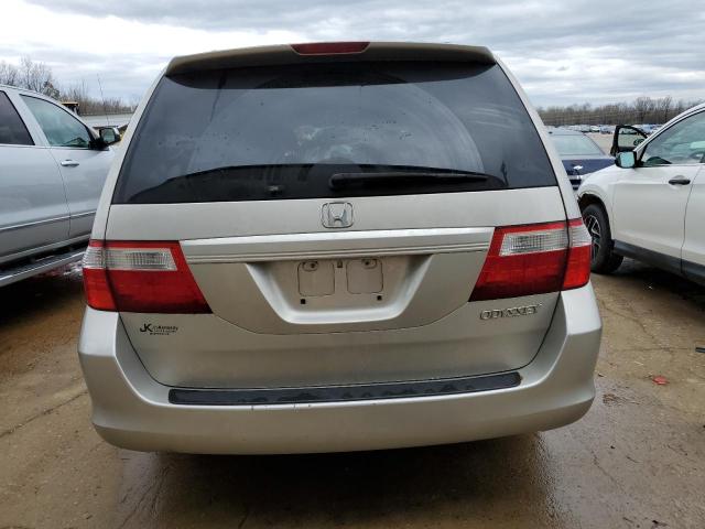 5FNRL38725B105276 - 2005 HONDA ODYSSEY EXL SILVER photo 6