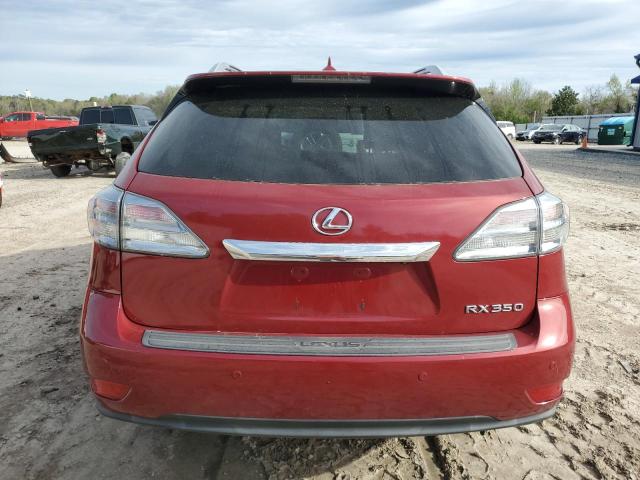 2T2ZK1BA1BC052948 - 2011 LEXUS RX 350 RED photo 6