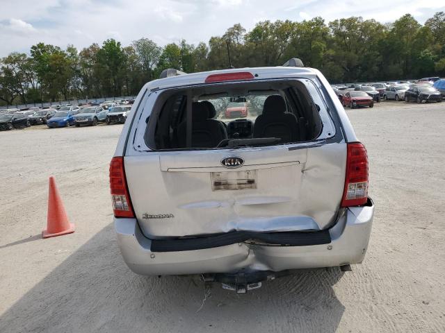 KNDMG4C71C6475882 - 2012 KIA SEDONA LX SILVER photo 6