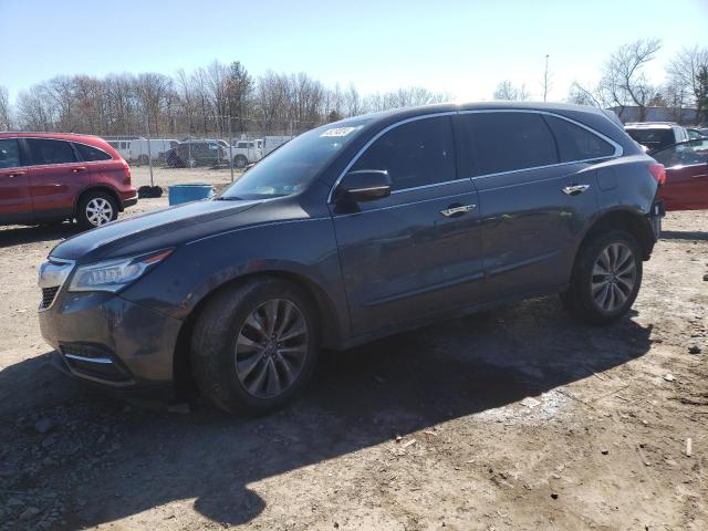 5FRYD4H40EB045727 - 2014 ACURA MDX TECHNOLOGY GRAY photo 1