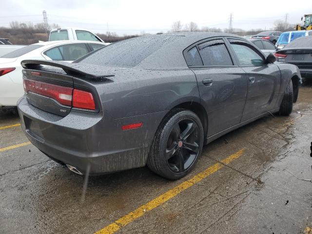 2C3CDXHG4EH164113 - 2014 DODGE CHARGER SXT GRAY photo 3