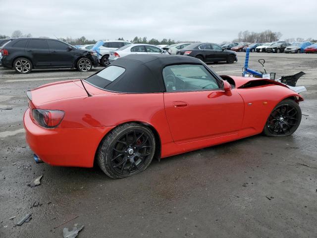 JHMAP11482T007141 - 2002 HONDA S2000 RED photo 3