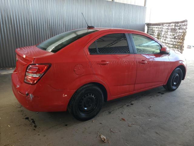 1G1JB5SH4J4108638 - 2018 CHEVROLET SONIC LS წითელი ფოტო 3