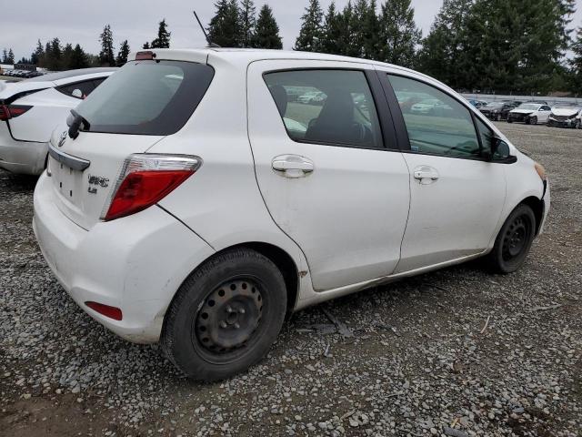 JTDKTUD39CD502630 - 2012 TOYOTA YARIS WHITE photo 3