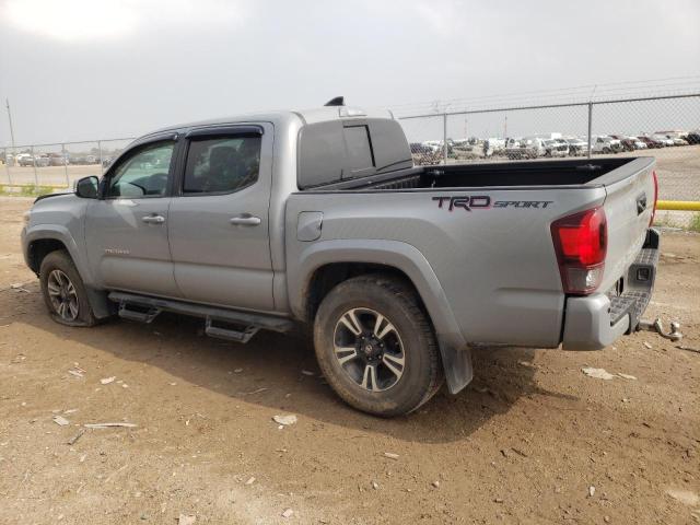 3TMAZ5CN1JM077876 - 2018 TOYOTA TACOMA DOUBLE CAB SILVER photo 2