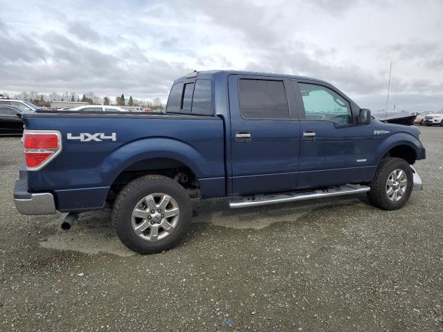 1FTFW1ET7DKF67009 - 2013 FORD F150 SUPERCREW BLUE photo 3