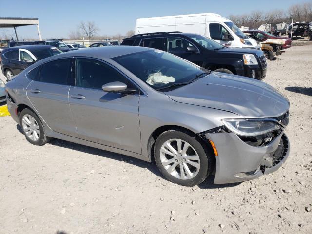 1C3CCCAB4FN662539 - 2015 CHRYSLER 200 LIMITED SILVER photo 4