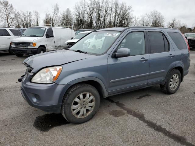 JHLRD78976C049424 - 2006 HONDA CR-V SE BLUE photo 1