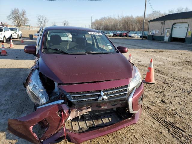 ML32AUHJ8MH009601 - 2021 MITSUBISHI MIRAGE ES MAROON photo 5