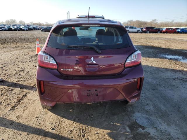 ML32AUHJ8MH009601 - 2021 MITSUBISHI MIRAGE ES MAROON photo 6