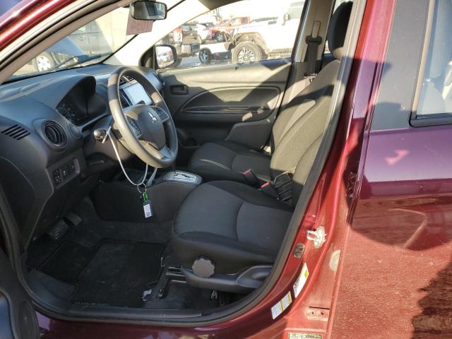 ML32AUHJ8MH009601 - 2021 MITSUBISHI MIRAGE ES MAROON photo 7