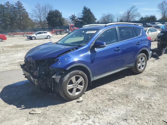 2T3RFREV2FW239732 - 2015 TOYOTA RAV4 XLE BLUE photo 1