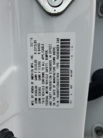 19UUB2F32GA007644 - 2016 ACURA TLX WHITE photo 12