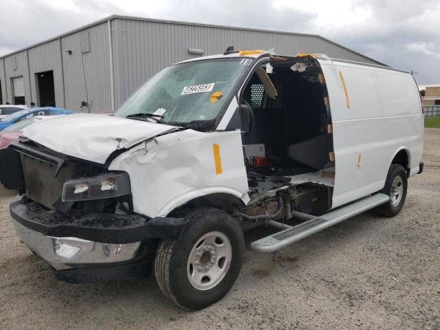 1GTW7AFPXM1185304 - 2021 GMC SAVANA G2500 WHITE photo 1