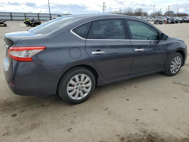 3N1AB7AP0DL796876 - 2013 NISSAN SENTRA S CHARCOAL photo 3