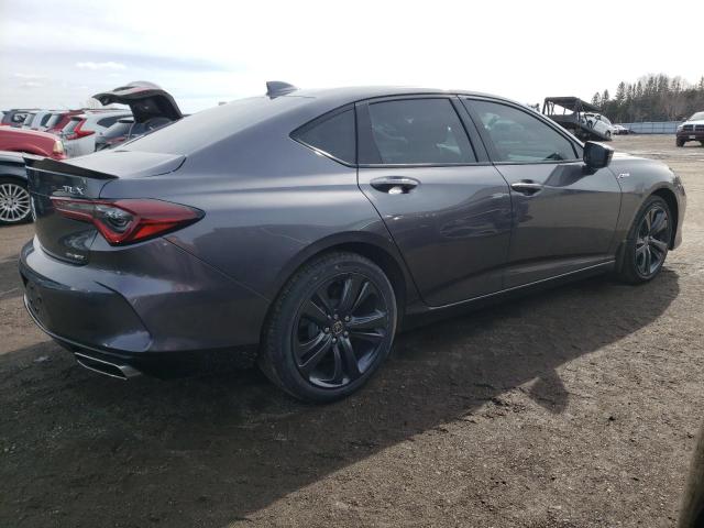 19UUB6F58NA800274 - 2022 ACURA TLX TECH A GRAY photo 3
