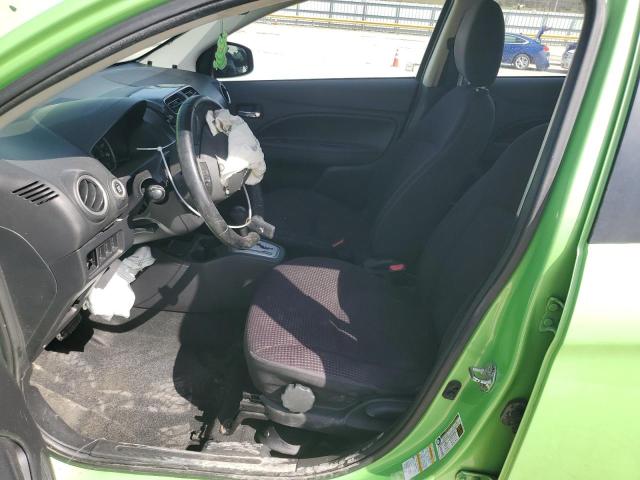 ML32A4HJ6EH019187 - 2014 MITSUBISHI MIRAGE ES GREEN photo 7