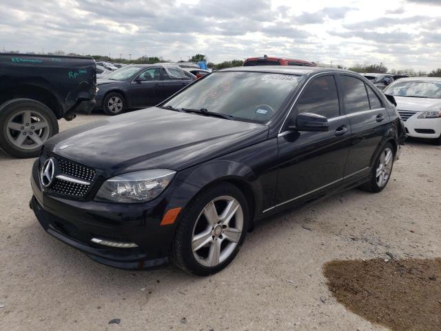 WDDGF5EB9BR161908 - 2011 MERCEDES-BENZ C 300 BLACK photo 1