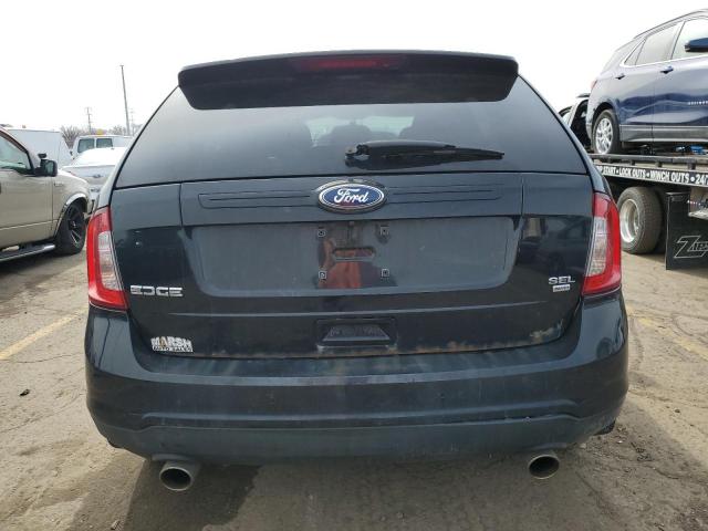 2FMDK4JC6BBA40821 - 2011 FORD EDGE SEL BLACK photo 6