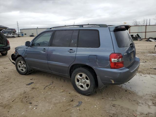 JTEGD21A070167910 - 2007 TOYOTA HIGHLANDER BLUE photo 2