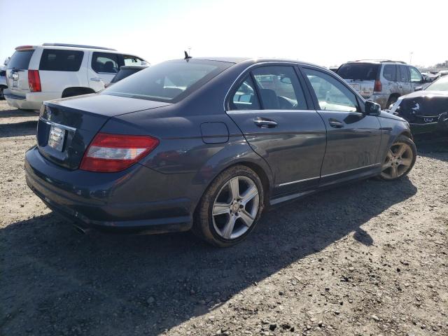 WDDGF5EB1BR182137 - 2011 MERCEDES-BENZ C 300 GRAY photo 3