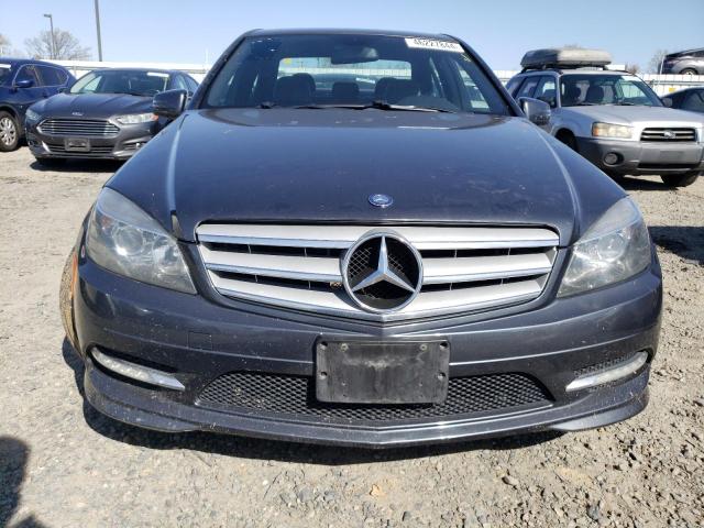 WDDGF5EB1BR182137 - 2011 MERCEDES-BENZ C 300 GRAY photo 5