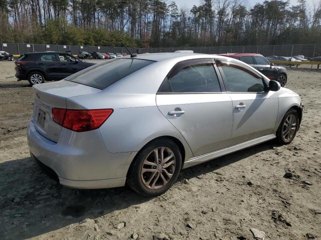 KNAFU4A29C5624843 - 2012 KIA FORTE EX SILVER photo 3