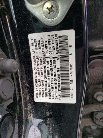 19XFB2F93CE011799 - 2012 HONDA CIVIC EXL Qara foto 12