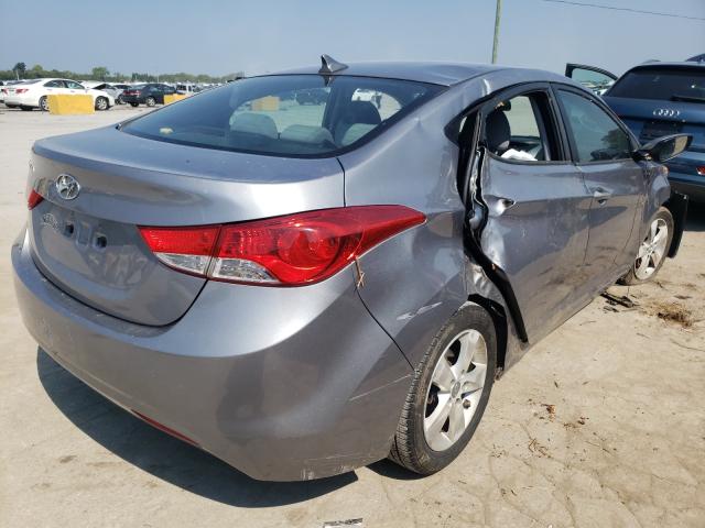 KMHDH4AE4DU709858 - 2013 HYUNDAI ELANTRA GLS SILVER photo 4