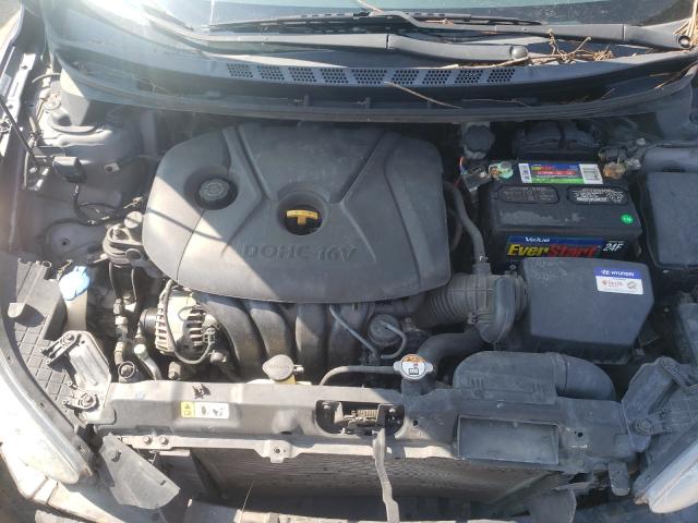 KMHDH4AE4DU709858 - 2013 HYUNDAI ELANTRA GLS SILVER photo 7